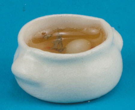 Dollhouse Miniature Tureen Of Chicken Soup